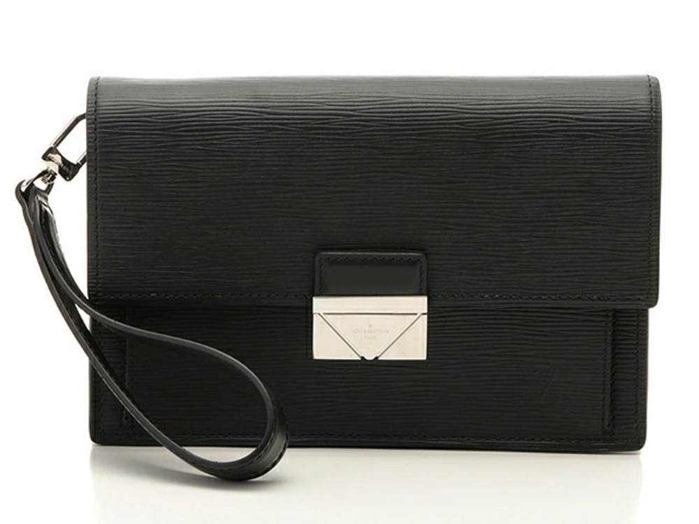 LOUIS VUITTON Shoulder Bag Pochette Thames Epi Noir Black